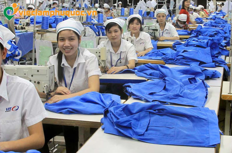 Việc làm may mặc Phú Quốc 